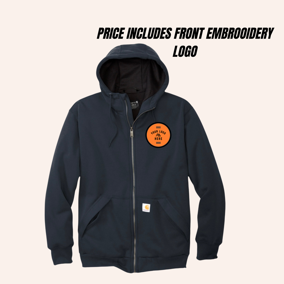 Carhartt embroidered chest size
