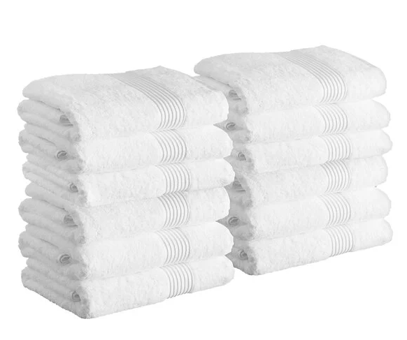 Luxury 27" x 54" 100% Combed Ring-Spun Cotton Bath Towel