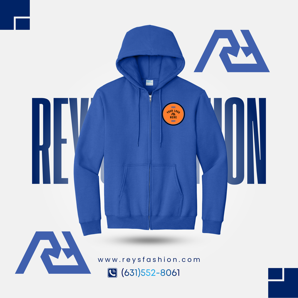 Essential Fleece Full-Zip Hooded Sweatshirt